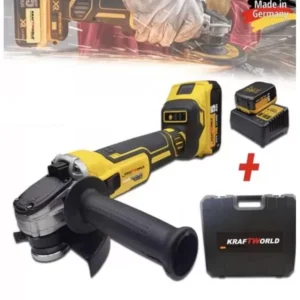 Акумулаторен Ъглошлайф Kraft 36V 8.0Ah с 2 батерии, зарядно и куфар