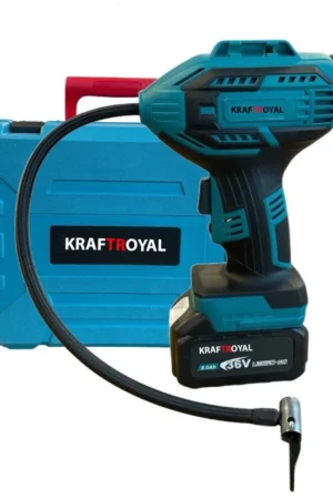 Акумулаторен компресор за гуми, KraftRoyal, 36V-8Ah, с 2 батерии