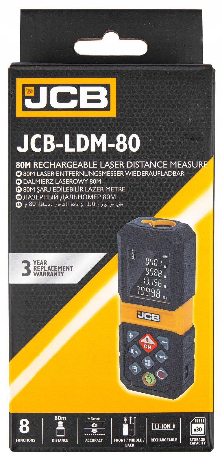 Акумулаторна лазерна ролетка JCB 80 м - Image 6