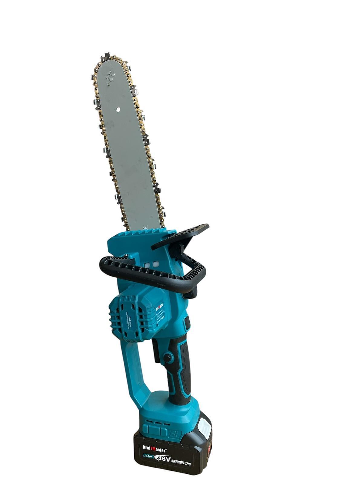 Акумулаторна резачка KrafTMaster с омасляване на веригата, 30 см шина, 36V/10Ah - Image 3