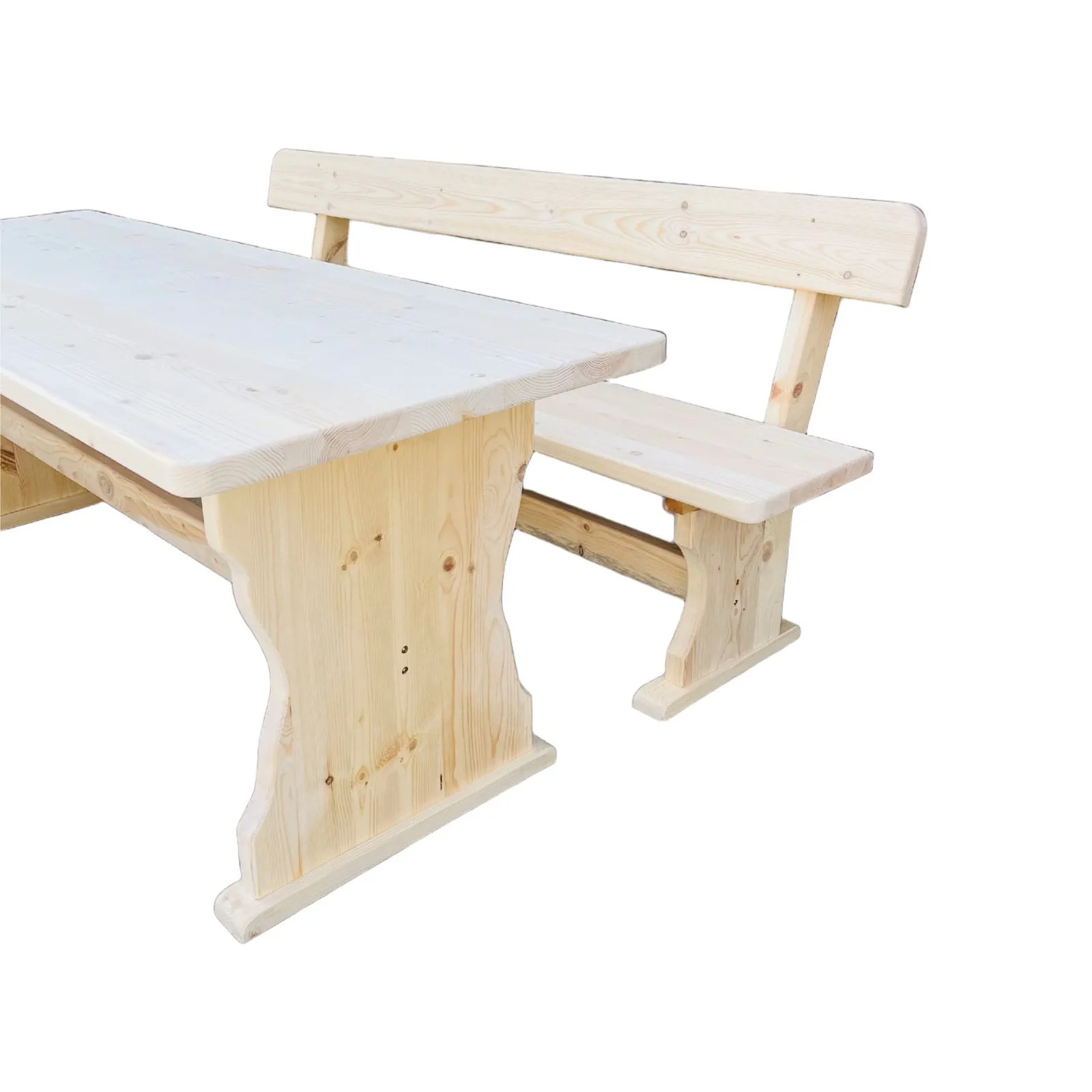 Баварски комплект маса с 2 пейки 160 х 80 см - Image 5