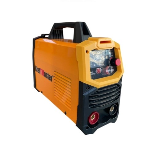 Инверторен електрожен KraftMaster MMA-400A с дисплей, пластмасов куфар и соларна маска - Image 2
