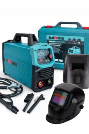 Инверторен електрожен KraftMaster MMA-400A с дисплей, куфар и соларна маска