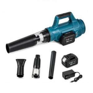 Комбинирана акумулаторна духалка и прахосмукачка 2 в 1 KraftMaster 48V 12Ah с две батерии