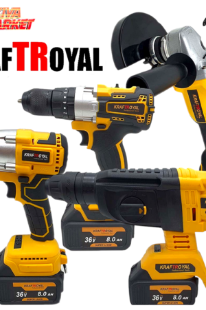 Комплект акумулаторни инструменти 4в1, Kraft Royal – 36 V / 8,0 Ah
