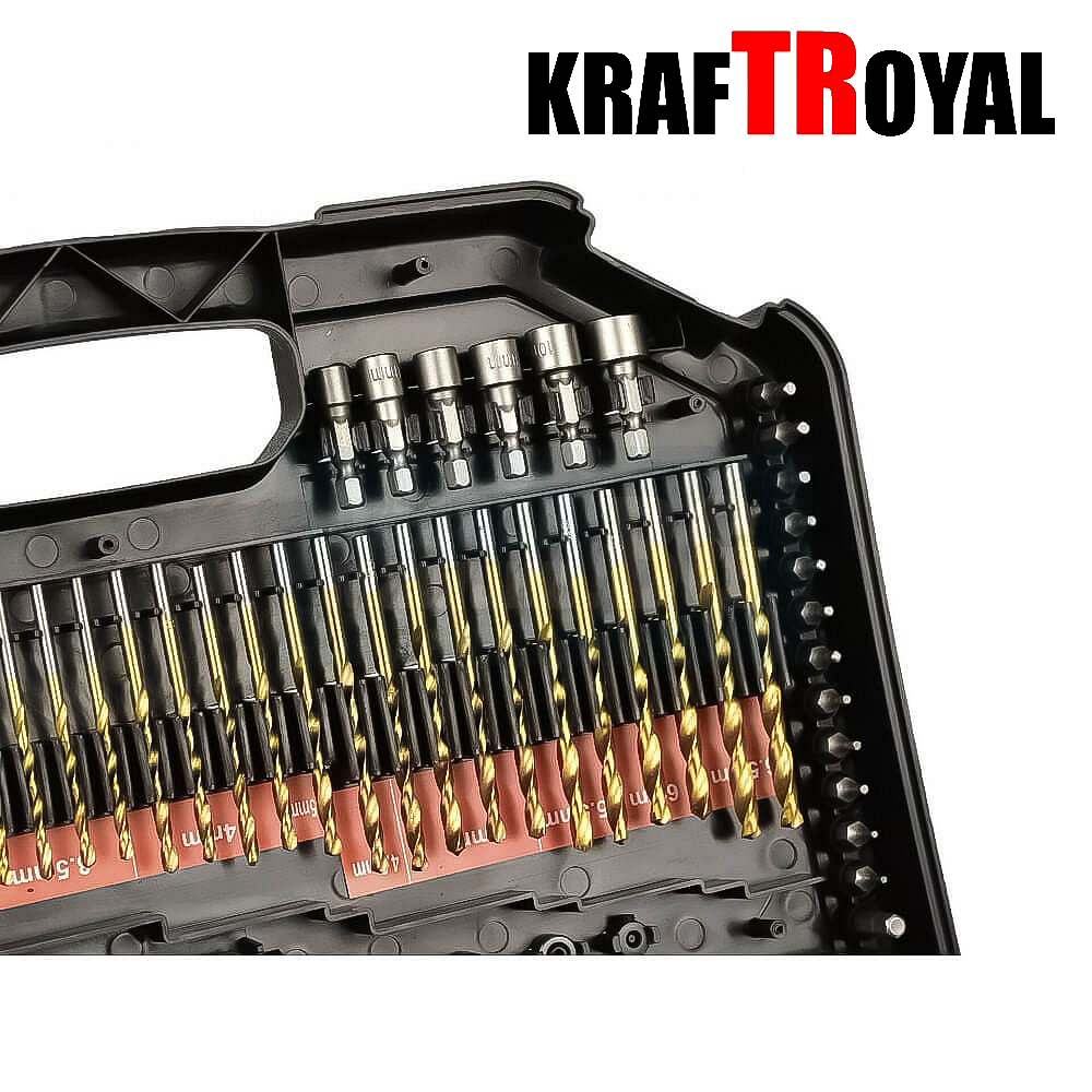 Комплект битове и свредла Kraftroyal 246 части - Image 7