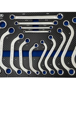 Комплект специални ключове S-образни, C-образни, E-torx – 14 части hawek