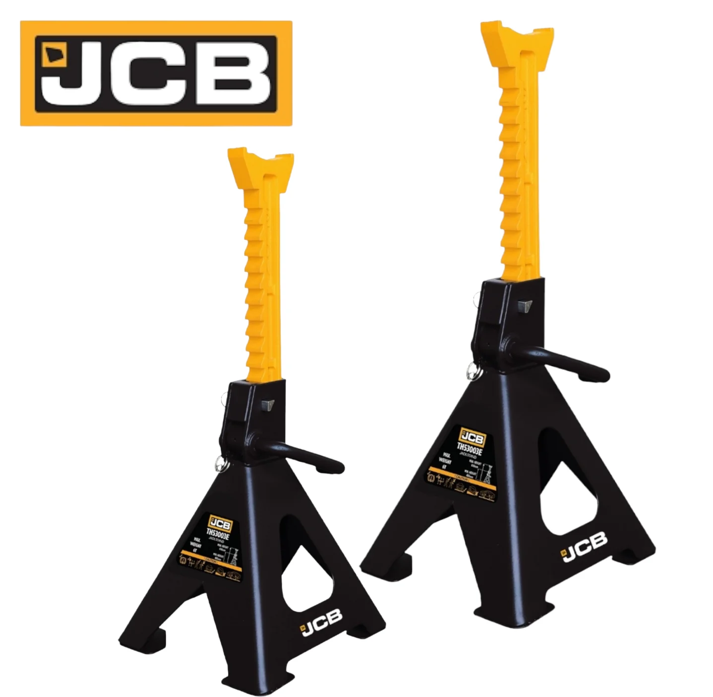 Комплект Стойки за Автомобил 6 Тона JCB – Регулируема Височина 408–600 мм