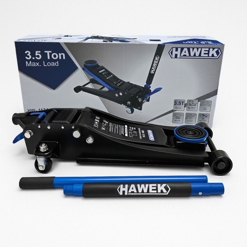Нископрофилен крик крокодил 3,5 тона с педал 75 - 510 ММ HAWEK - Image 2