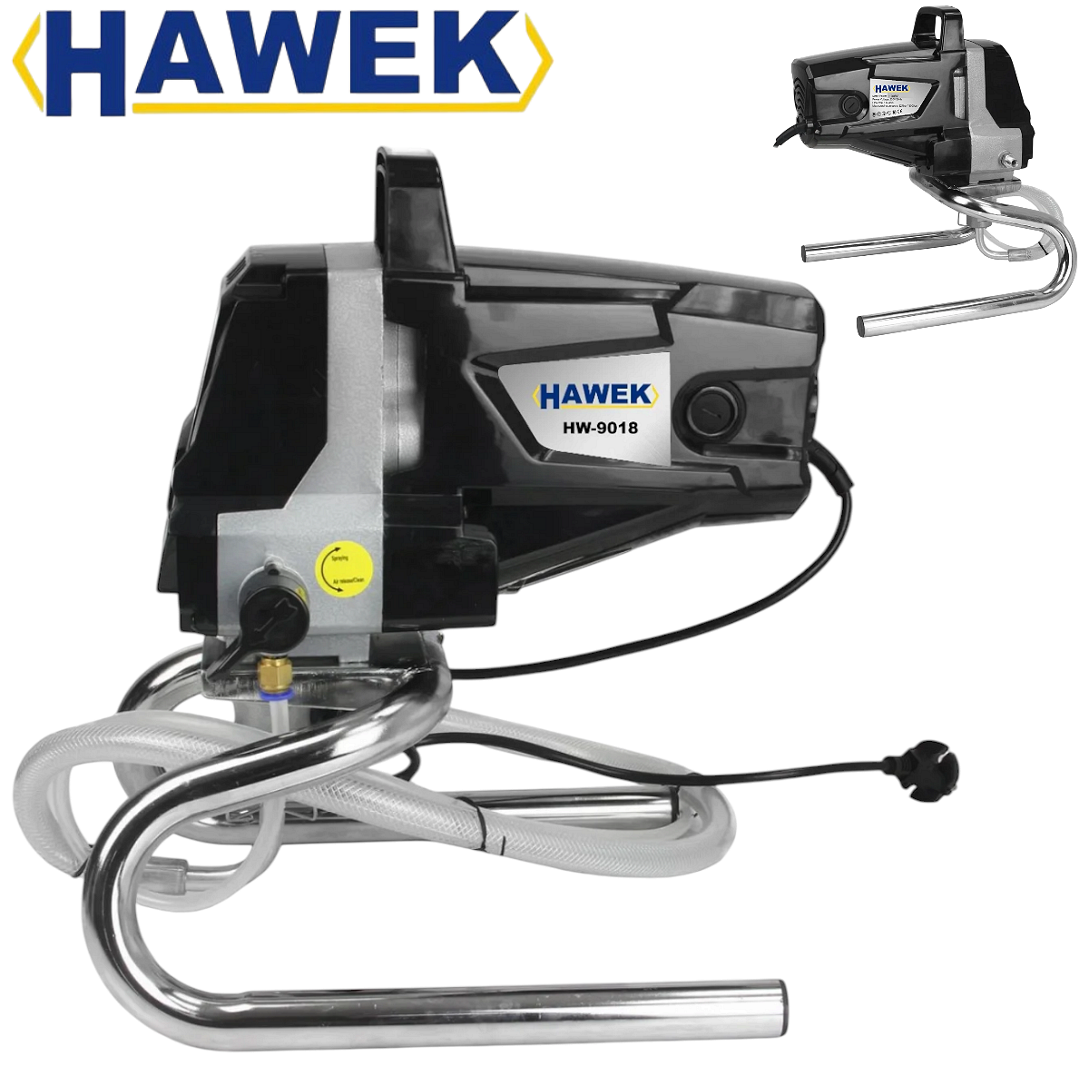 Професионална безвъздушна машина за боядисване HAWEK HW-9018 - Image 3