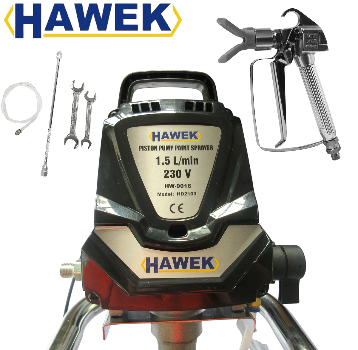 Професионална безвъздушна машина за боядисване HAWEK HW-9018 - Image 4
